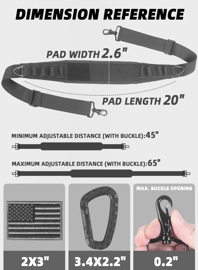 AMYIPO 65" Replacement Shoulder Strap, Universal Laptop Adjustable Length Neoprene Padded Bag Strap - Image 4